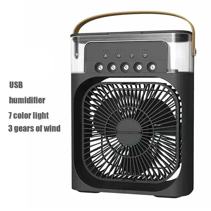 Portable 3 In 1 Fan AIr Conditioner Household Small Air Cooler LED Night Lights Humidifier Air Adjustment Home Fans Dropshipping