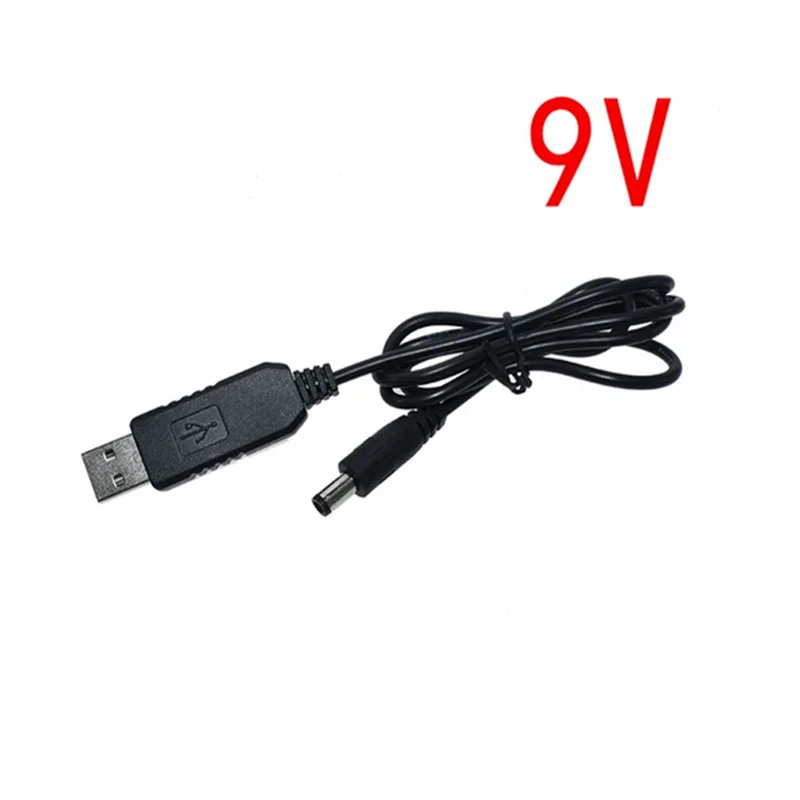 USB Power Boost Line DC 5V 9V 12V Step UP Module USB Converter Adapter Cable 2.1x5.5mm Plug