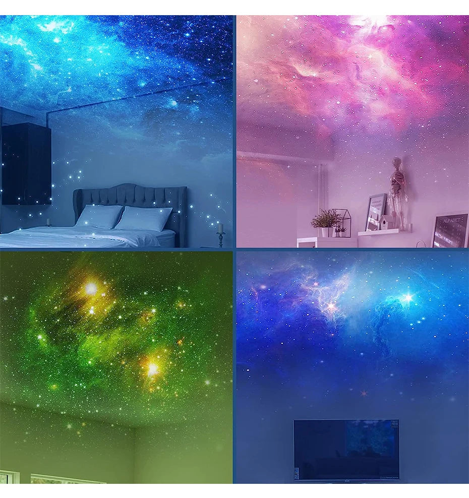 Galaxy Star Astronaut Projector LED Night Light Starry Sky Porjectors Lamp Decoration Bedroom Room Decorative For Children Gifts