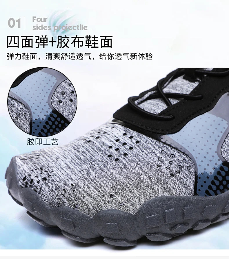 Water Shoes for Women Men Barefoot Shoes Upstream Breathable Beach Shoes Sport Shoe Quick Dry River Sea Aqua Shoes  cycling shoe