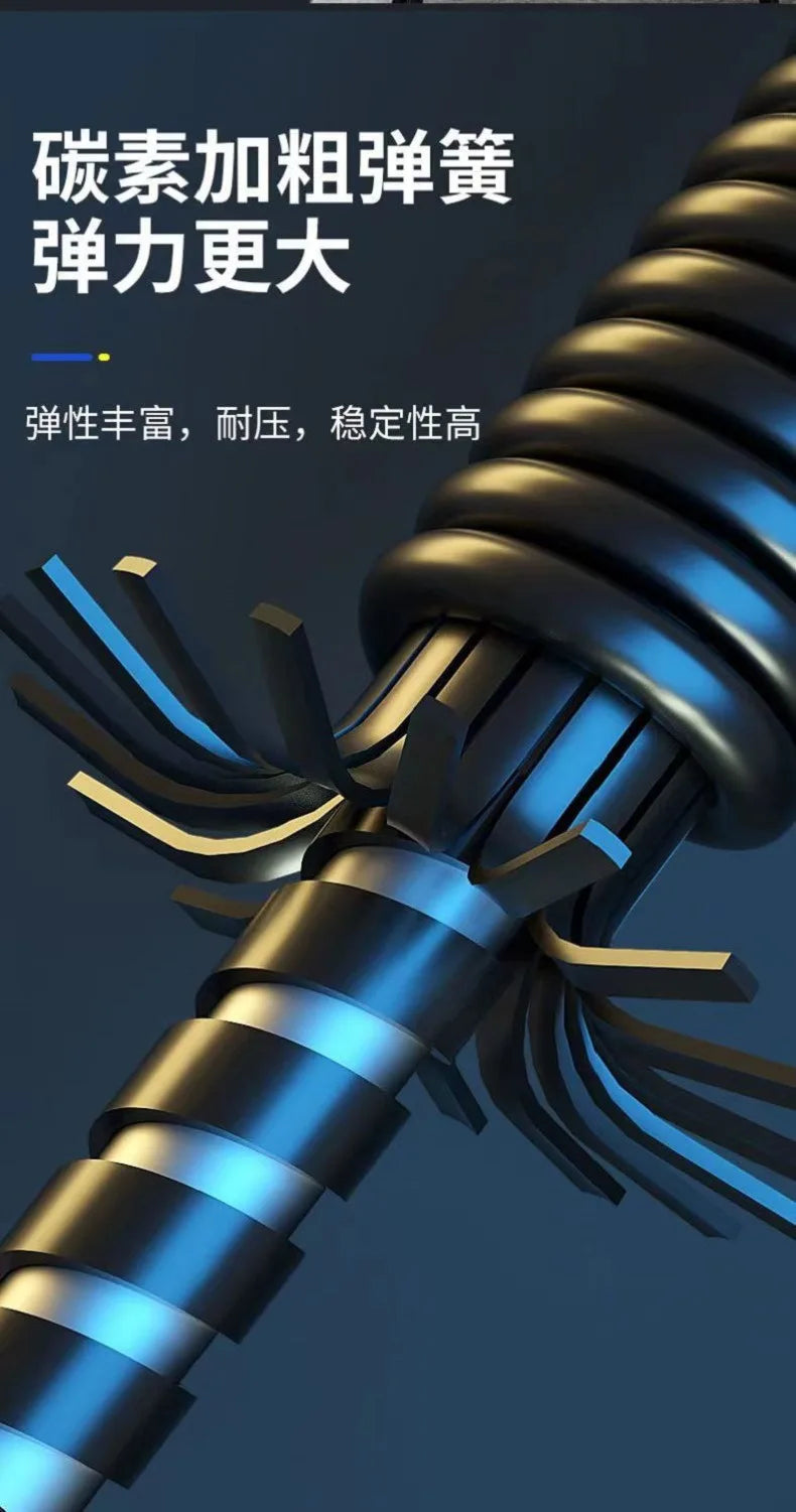 50kg Arm strength bar chest expander hand training Speed arm tension belt spring Arm chest muscle exercise Fitness equipment