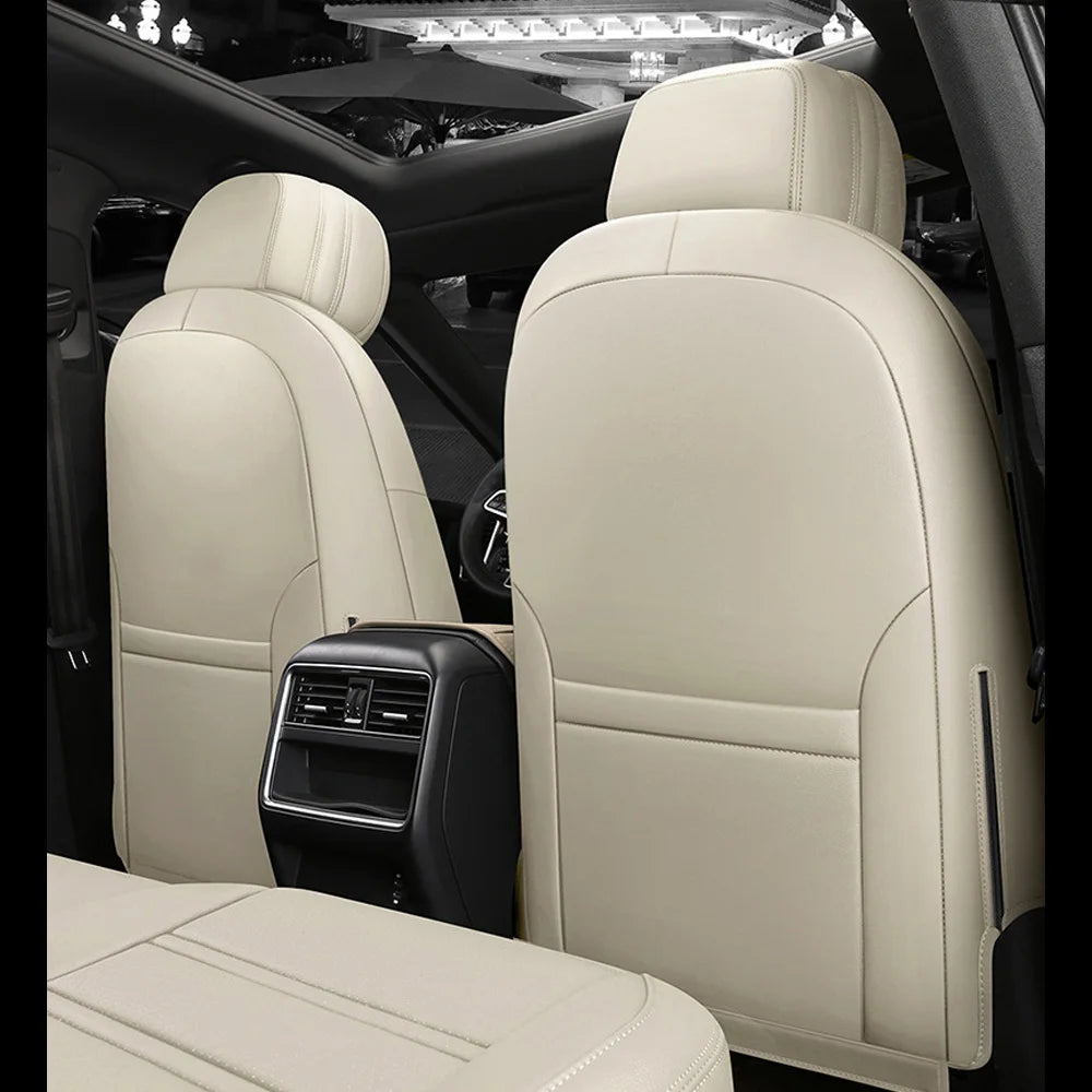 For Land Rover Range Rover Velar 2017 2018 2019 2020 Faux Leather Custom Car Seat Covers Full Set Interior Protector Accessories