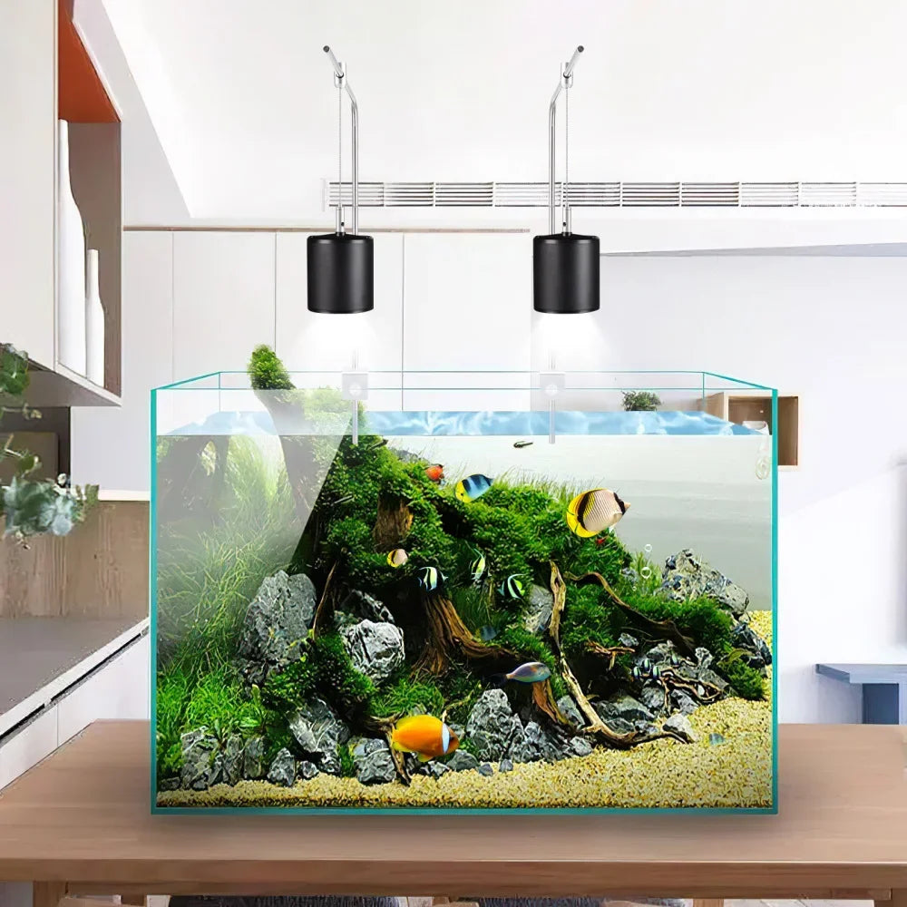 Fish Tank Light Rack Aquatic Plant Lighting Holder Fish Tank Hanging Bracket Adjustable Light Hanger Feeding Fish Tool Accessory