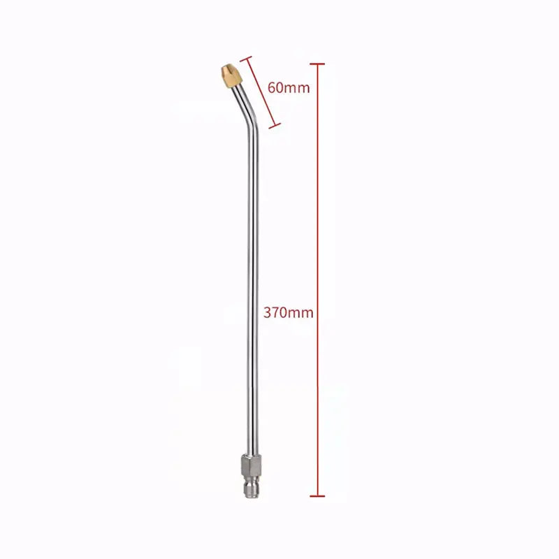 25°/90°/U High Pressure Washer Extension Wand With 1/4 Quick Connector Lance Spear With CurvedHead Rod Cleaning Tool for car