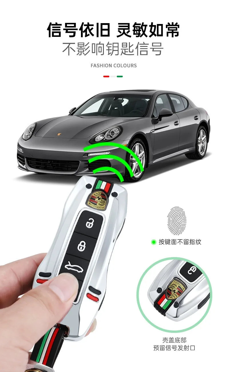 Auto Smart Remote Key Case Cover Protector For Porsche Panamera Carman Macann Bobst Cayenne 911 981 991 970 996 Car Accessories