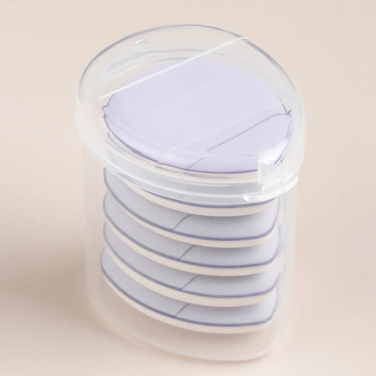 Finger powder puff, 6pcs/box small thumb cushioned slippers powder puff mini concealer makeup tool