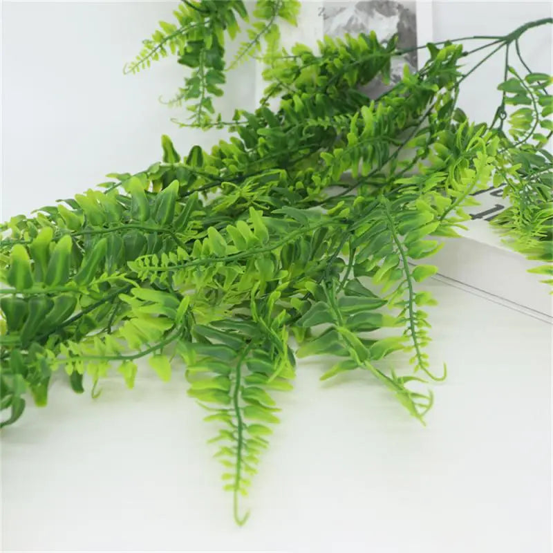 80cm Artificial Plant Vine Home Decoration Hanging Plastic Leaf Grass Garland Outdoor Wedding Party Decorations Fake Rattan Ivy