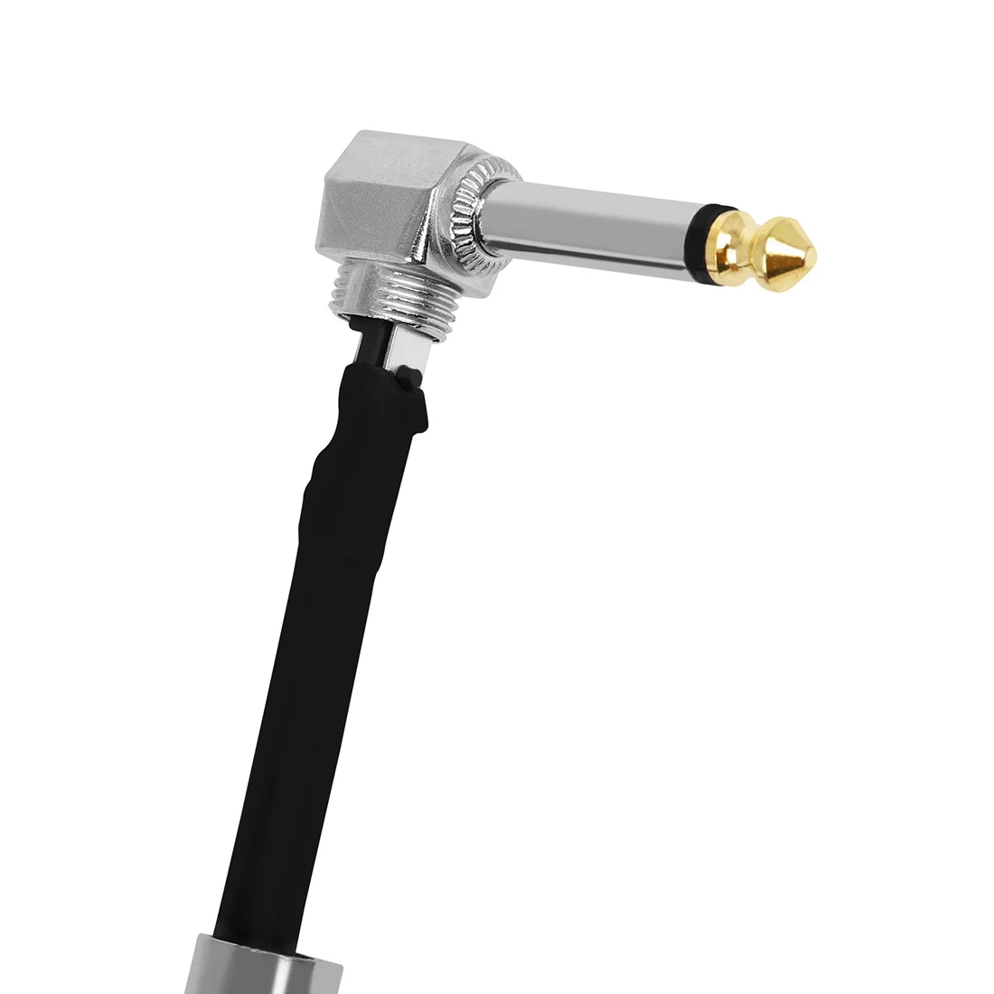 Guitar Effects Pedal Cable 6.35Mm Connecting Wire 30cm Flat Patch Connector Metal Heads Copper Core Cables Guitar Accessories