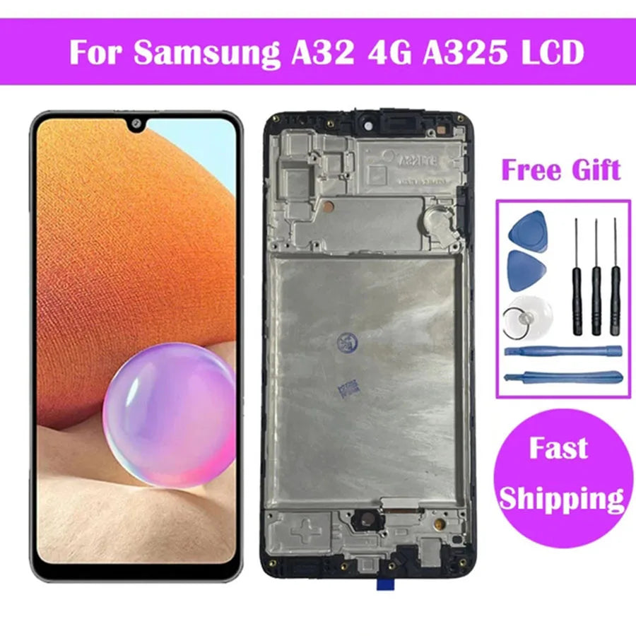 Incell For Samsung Galaxy A32 4G LCD SM-A325F SM-A325M Display Touch Screen For Samsung A32 5G Display SM-A326B