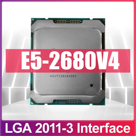 E5 2680V4 CPU Processor Xeon E5-2680V4 CPU 2.40GHz 14-Core 35M 14NM E5-2680 V4 FCLGA2011-3 TPD 120W Free Shipping