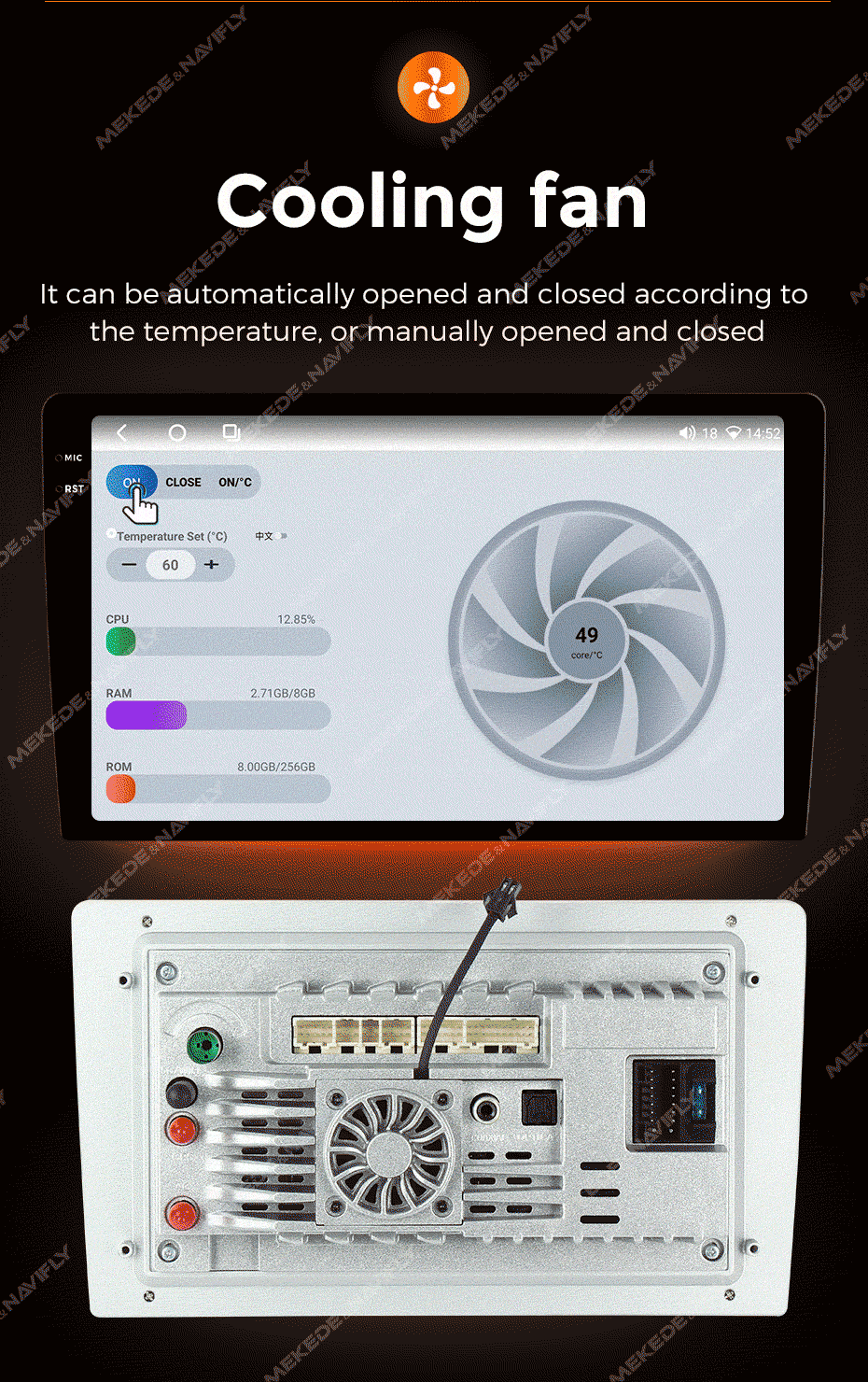 MEKEDE New Android System 7862 8Core DSP Car Multimedia for VW Toyota Universal Autoradio with Carplay RDS GPS BT 4G LTE 5G Wifi