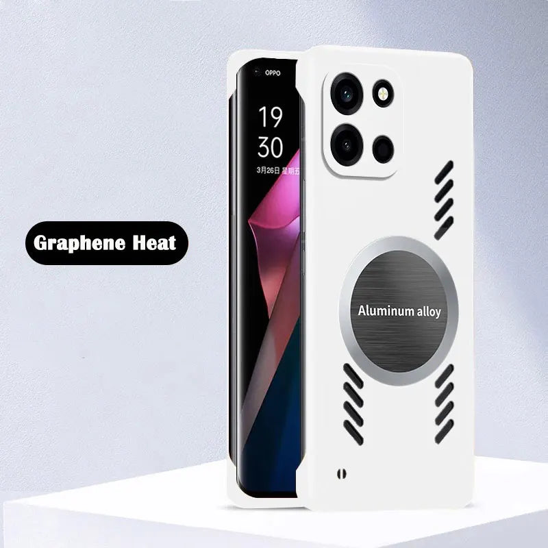 Graphene Heat Dissipation Cooling Magnetic Phone Case for ONEPLUS Nord6 CE6 Nord 6 Shockproof Hard PC Frameless Cover