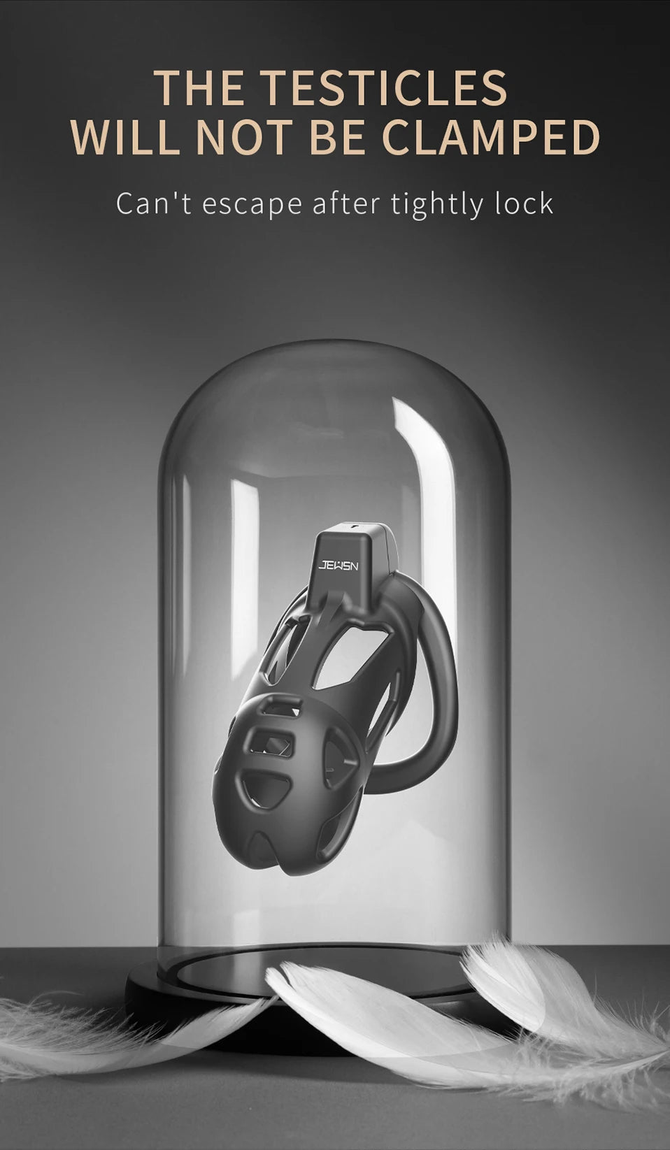 Jeusn Male Chastity Cage Sex Toys Discreet Sissy Femboy Chastity Cock Cage Device Penis Rings Male With 3 Size Men's Adult Goods