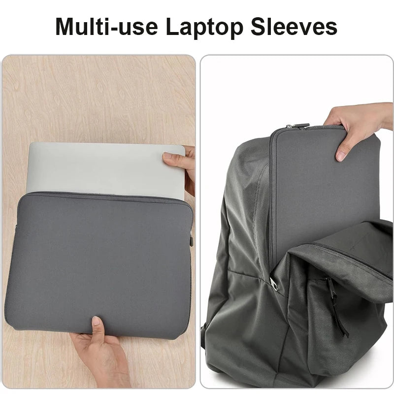 Portable Laptop Sleeve Bag Soft Cover 11 12 13 14 15 15.6 inch for Macbook Huawei Xiaomi Hp Dell Lenovo Notebook Accessories