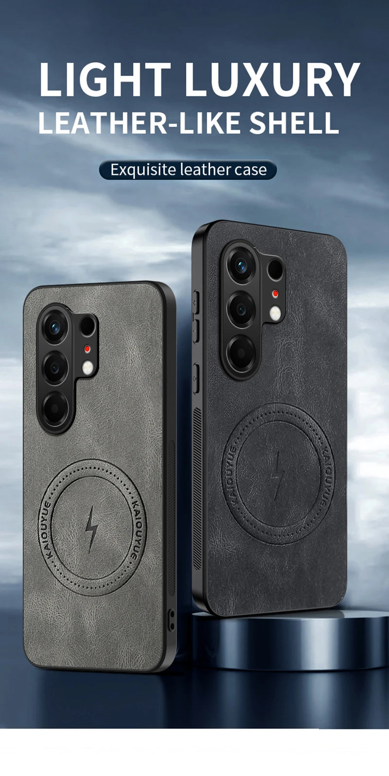 For Tecno Camon 50 4G Vintage Business Phone Case Cover Sheepskin Leather Magnetic Case Wireless Case for Tecno Camon 50 Pro 4G