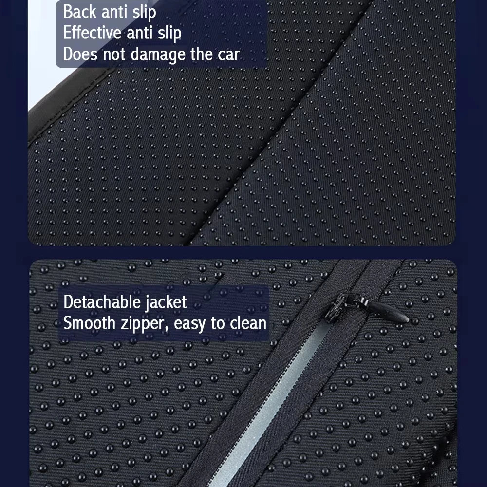 For Tesla Car Cushion Nappa Leather Breathable Non-slip Car Seat High Rebound Pad Seat Cushion Four seasons Universal Auto Seat