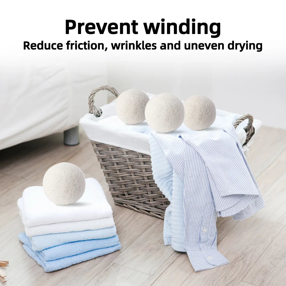 3Pcs Antistatic Special Anti-Winding Of Wool Household Drying Ball Reusable Washing Hine Parts 6Cm