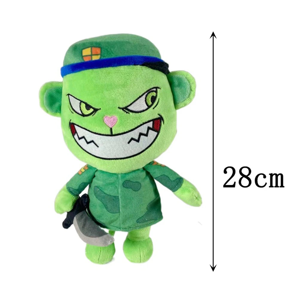 20-28cm Happy Tree Friends Plush Doll Cartoon Anime Plush Toys Flakey Flippy Soft Pillow Room Decor Doll Gift For Boys Girls