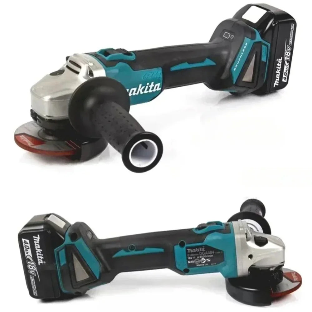 Makita DGA404 18V 125mm Electric Angle Grinder Brushless Cutting Machine, DTD171 Brushless Impact Drill Car Maintenance Tool