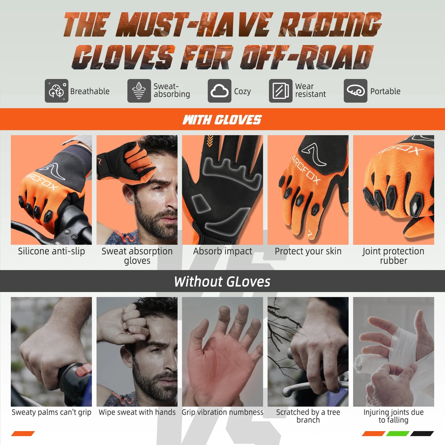 Riding Motorcycle Gloves for Kawasaki KTM Duke 390 Ducati Men Women Cycling Bicycle Protective Gear Racing Motorcross GUantes