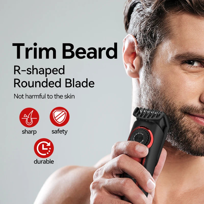 USB men's hair clipper multifunctional gear adjustment, shaving, hair cutting, shaving, essential for home and travel