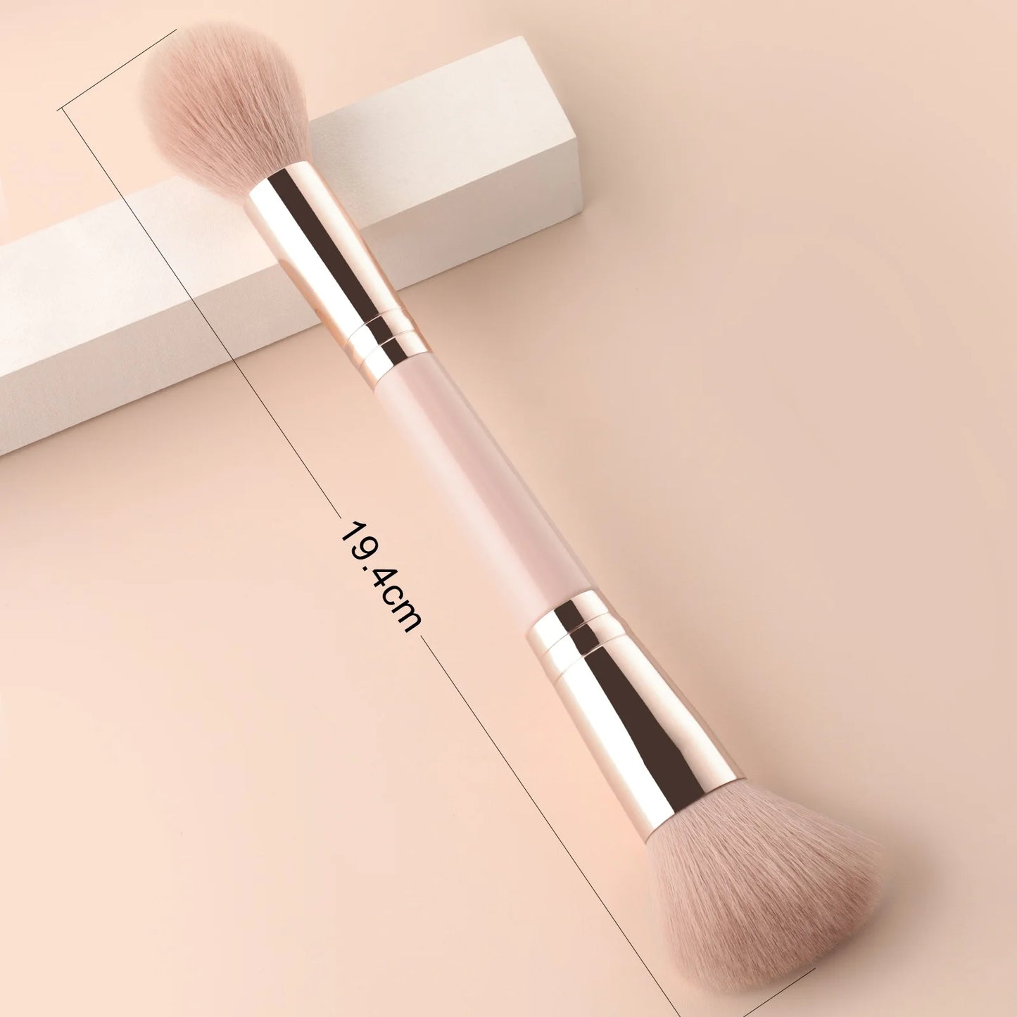 Dual Purpose Makeup Brush,1pcs Neutral Double headed Multifunctional Cosmetic Brush For Making Up Supply
