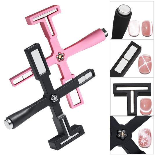 5In1 Cat Eye Magnet Multifunctional Cross Cat Eye Magnet For Nail Art Cat Eye Gel Nail Polish Magnet Strong Nail Design Magnet
