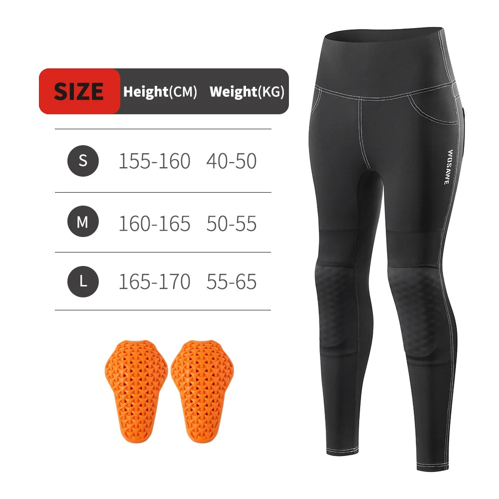 WOSAWE Women Motorcycle Soft Armor Full Body Summer Motorbike Protective Jacket Motocross Racing Pants CE Approved