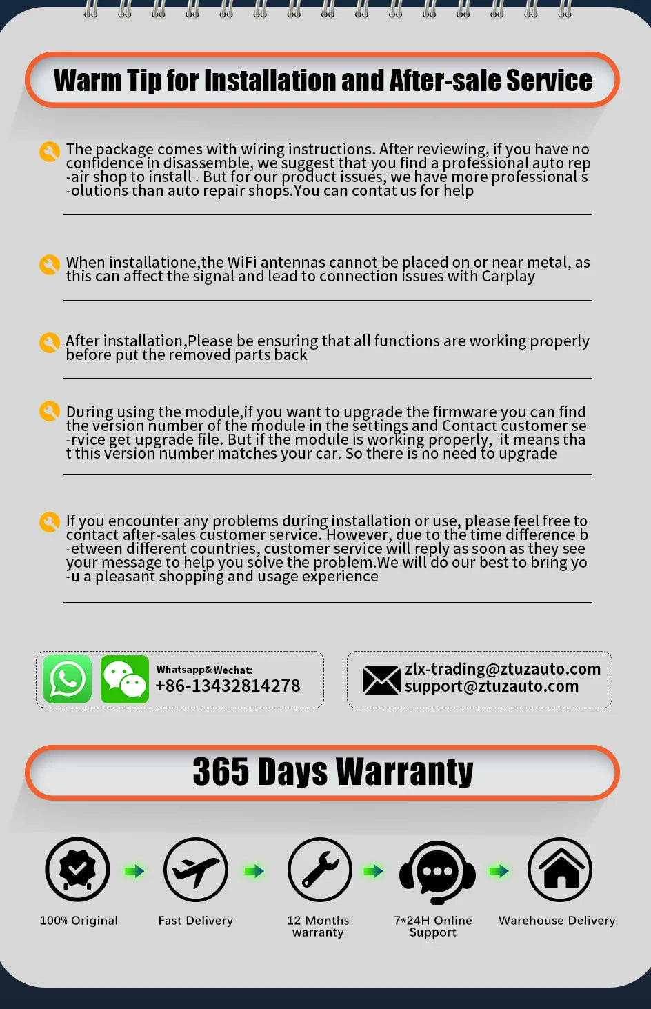 Wireless Apple CarPlay For VOLVO 7‘’ S60 S80 XC60 V60 V40 S60L 2015-2019 Car Play Android Auto Box Mirror Front View Rear Camera