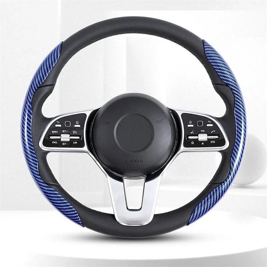 2025 NEW Carbon Fiber Car Steering Wheel Cover Universal Non-Slip 2PCS Steering Wheel Booster Cover Anti-skid Accessories