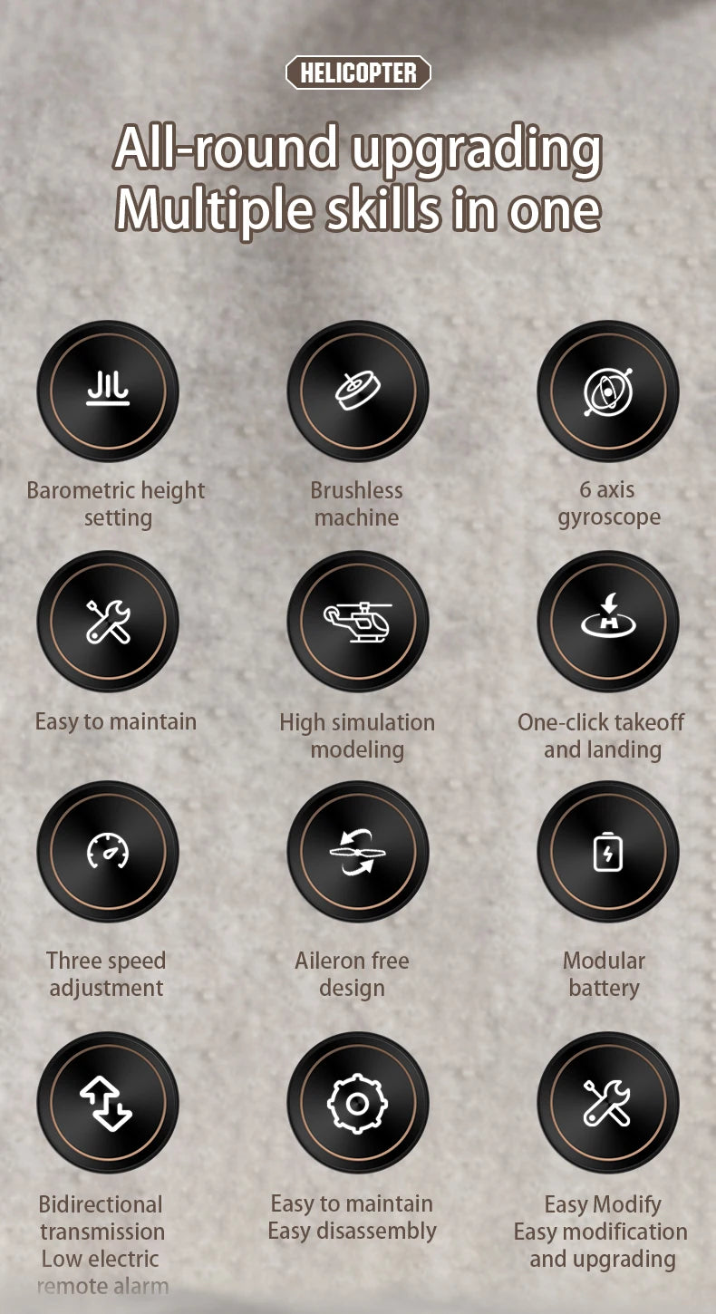 1:28 C189 RC Helicopter MD500 Brushless Dual-motor Remote Control Model 6-Axis Gyro Aircraft Toy One-click Takeoff/landing