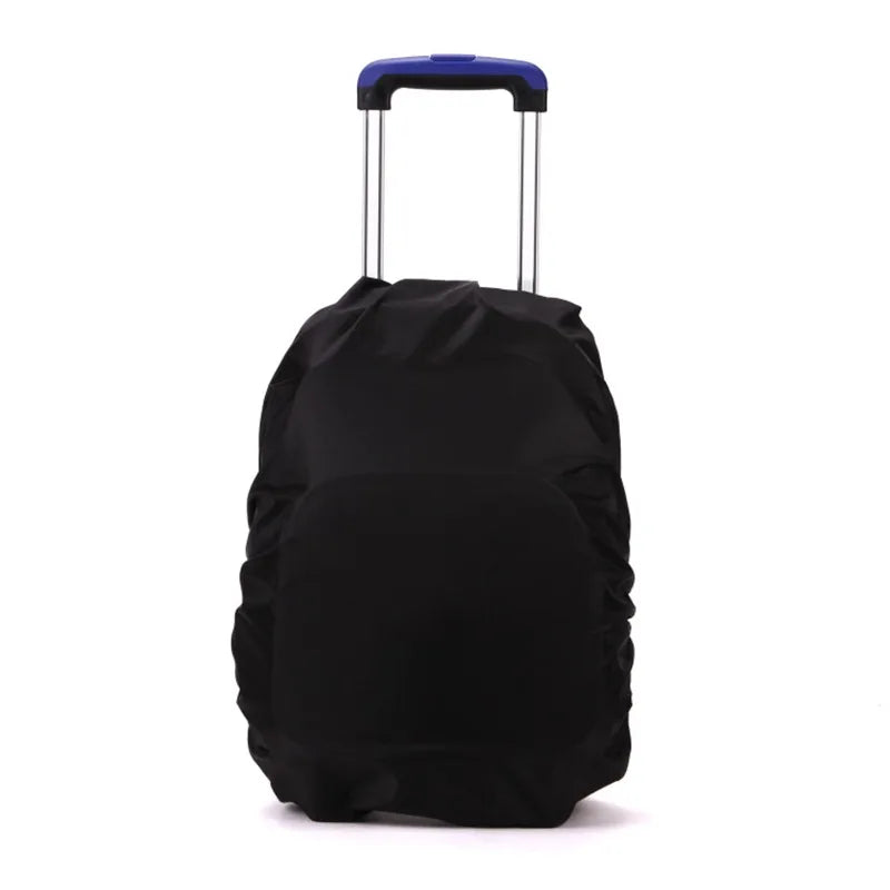 Children's Waterproof Backpack Rain Cover Outdoor Sport Night Cycling Safety Light Rain Cover Case Bag Camping Hiking 35L
