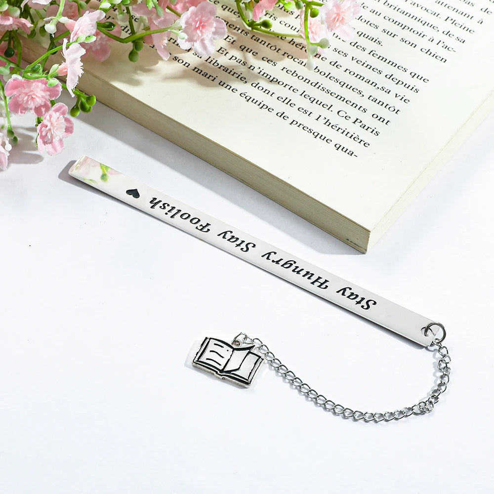 Cultural and creative minimalist text bookmark, compact and portable student birthday gift or Teacher's Day gift.