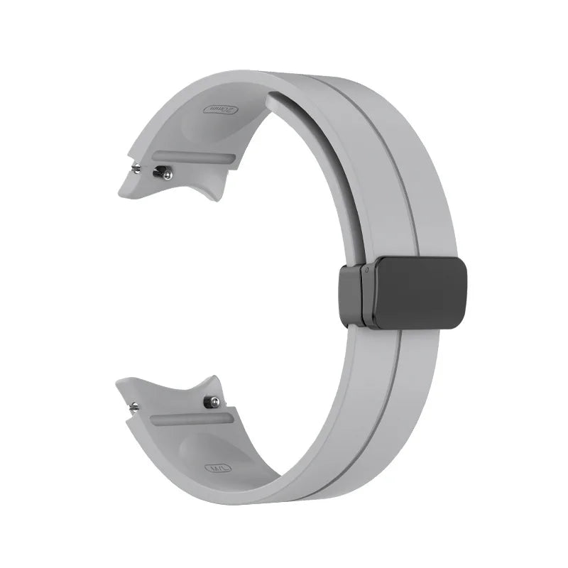 No Gap Soft Silicone Strap For Samsung Galaxy Watch 7 6 5 4 40mm 44mm Breathable Magnetic Wristband Watch 6 4 Classic/5 Pro 45mm