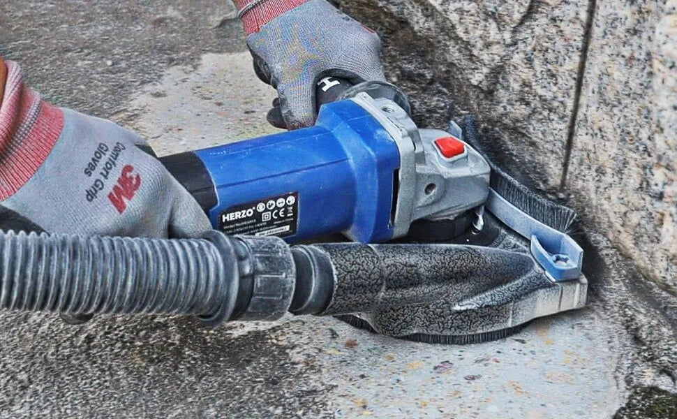 HERZO 125MM Aluminium  Grinding Dust Shroud For Angle Grinder With 125MM Grinding wheel