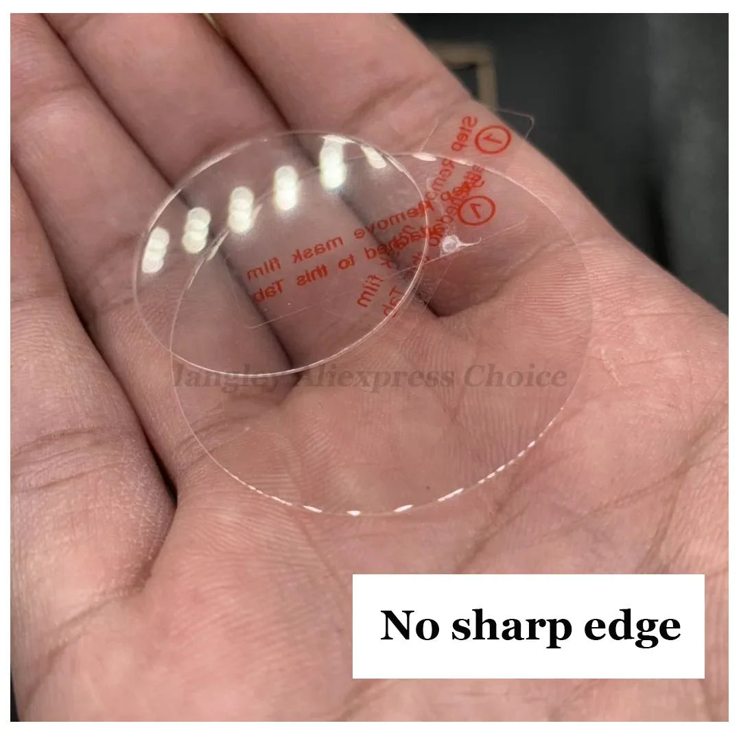 26-43mm Universal Tempered Glass Smartwatch Screen Protector Protective Film 28mm 30mm 32mm 38mm 40mm 41mm 42mm Diameter 2-5PCS