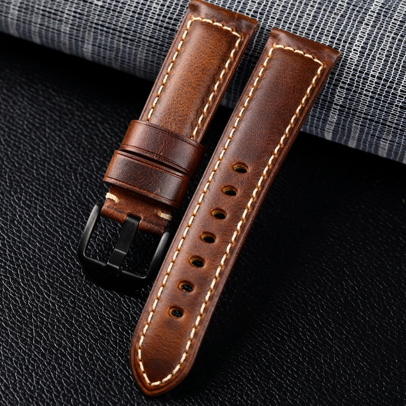 High Quality Genuine Leather Watch Strap 20mm 22mm 24mm Watchband Quick Release Men Women Watch Band for Huawei Watch GT 4 46mm