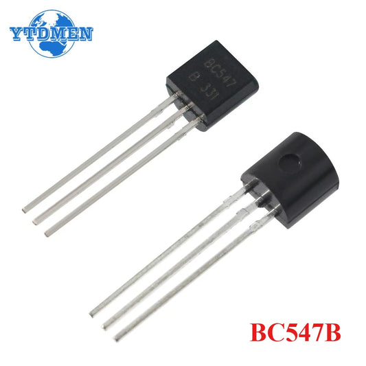 100PCS BC547B BC547 TO-92 Bipolar Transistors BJT NPN 45V 100mA Transistor Kit