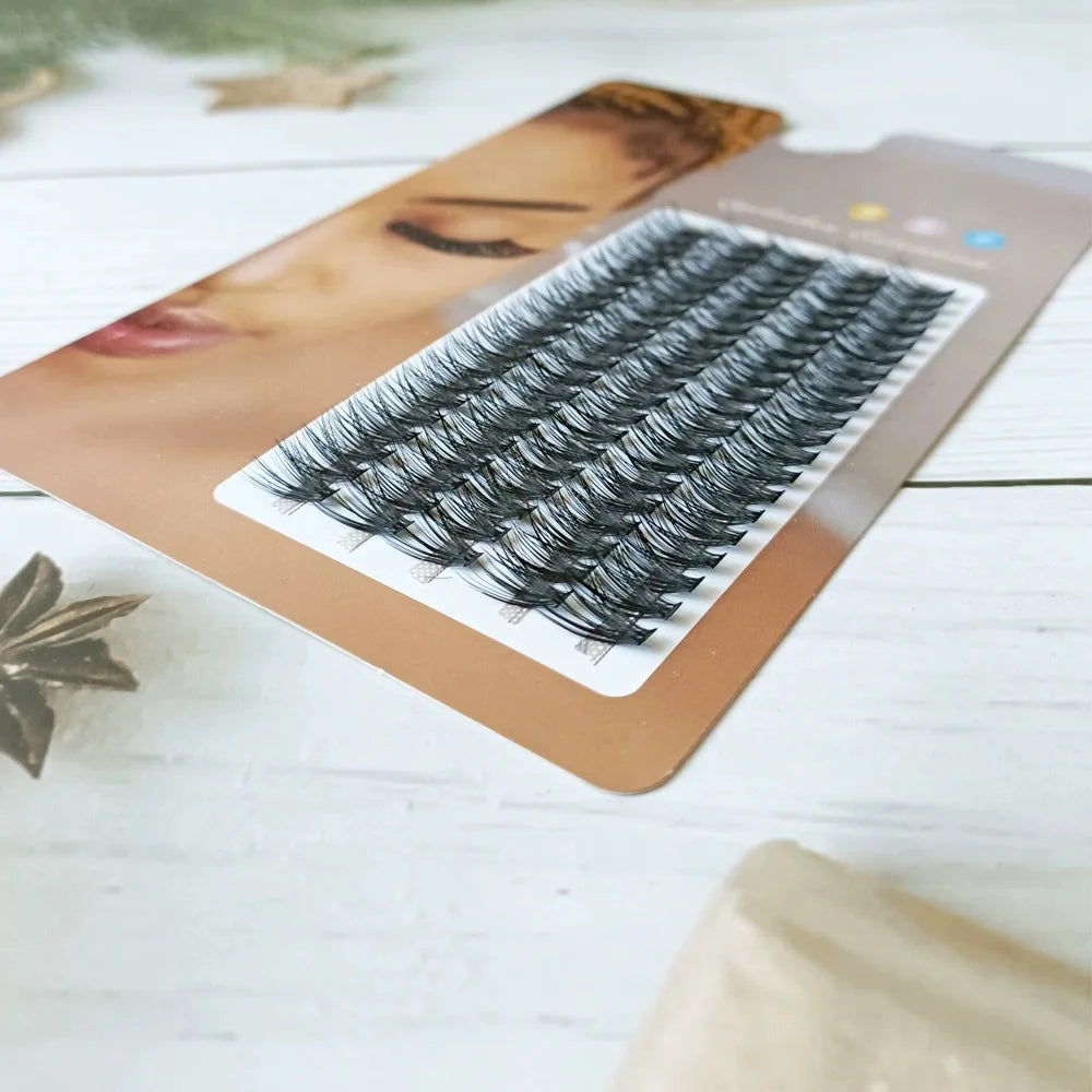Hot Selling DIY Makeup 100 Clusters  False Eyelashes Extension