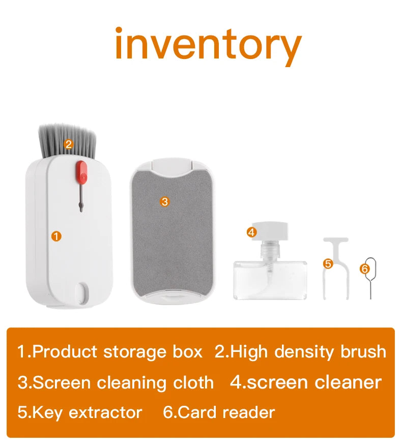 20in1 Digital cleaning kit for iPhone tablet, AirPod screen cleaner, headphone cleaning stick, computer keyboard cleaning brush