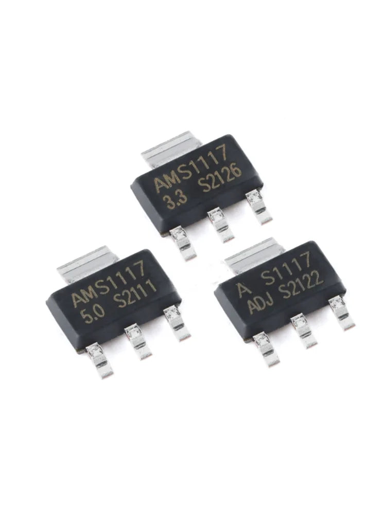 50PCS AMS1117 3V3 AMS117-3.3 AMS1117 5.0  AMS1117-5.0 SOT223 Voltage Rugulator