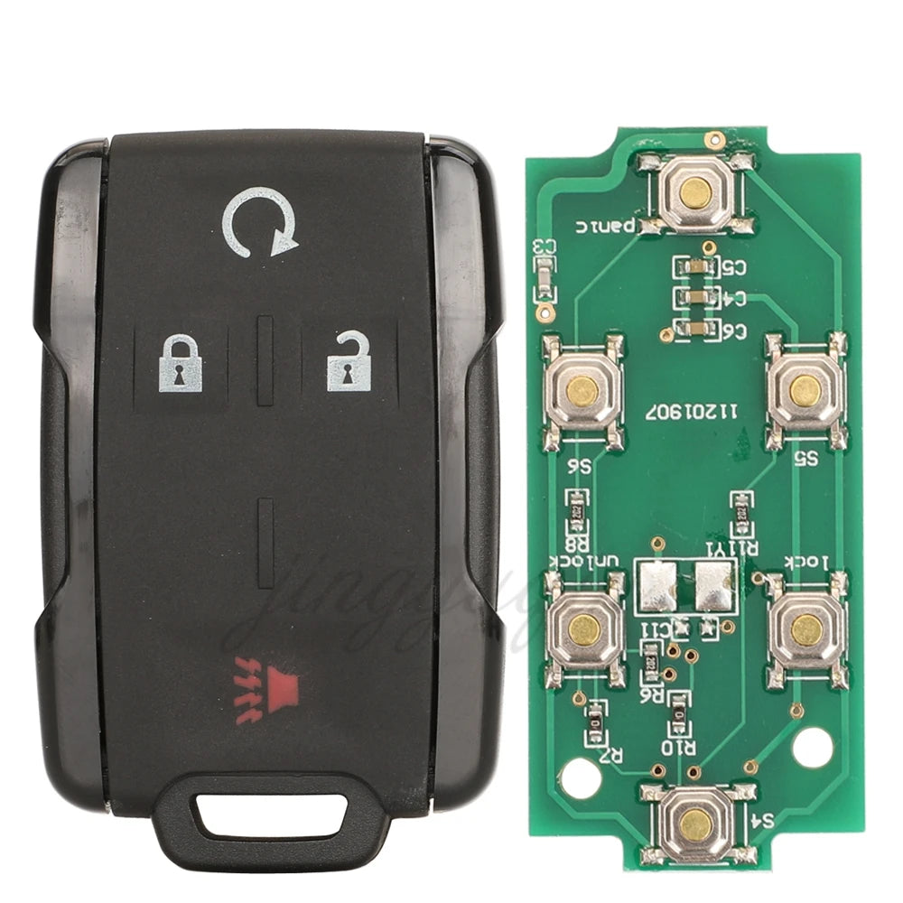 Jingyuqin Remote Smart Car Key Fob 315/433MHZ For Chevrolet Colorado Silverado Tahoe Suburban GMC Canyon Sierra Yukon 2014-2019