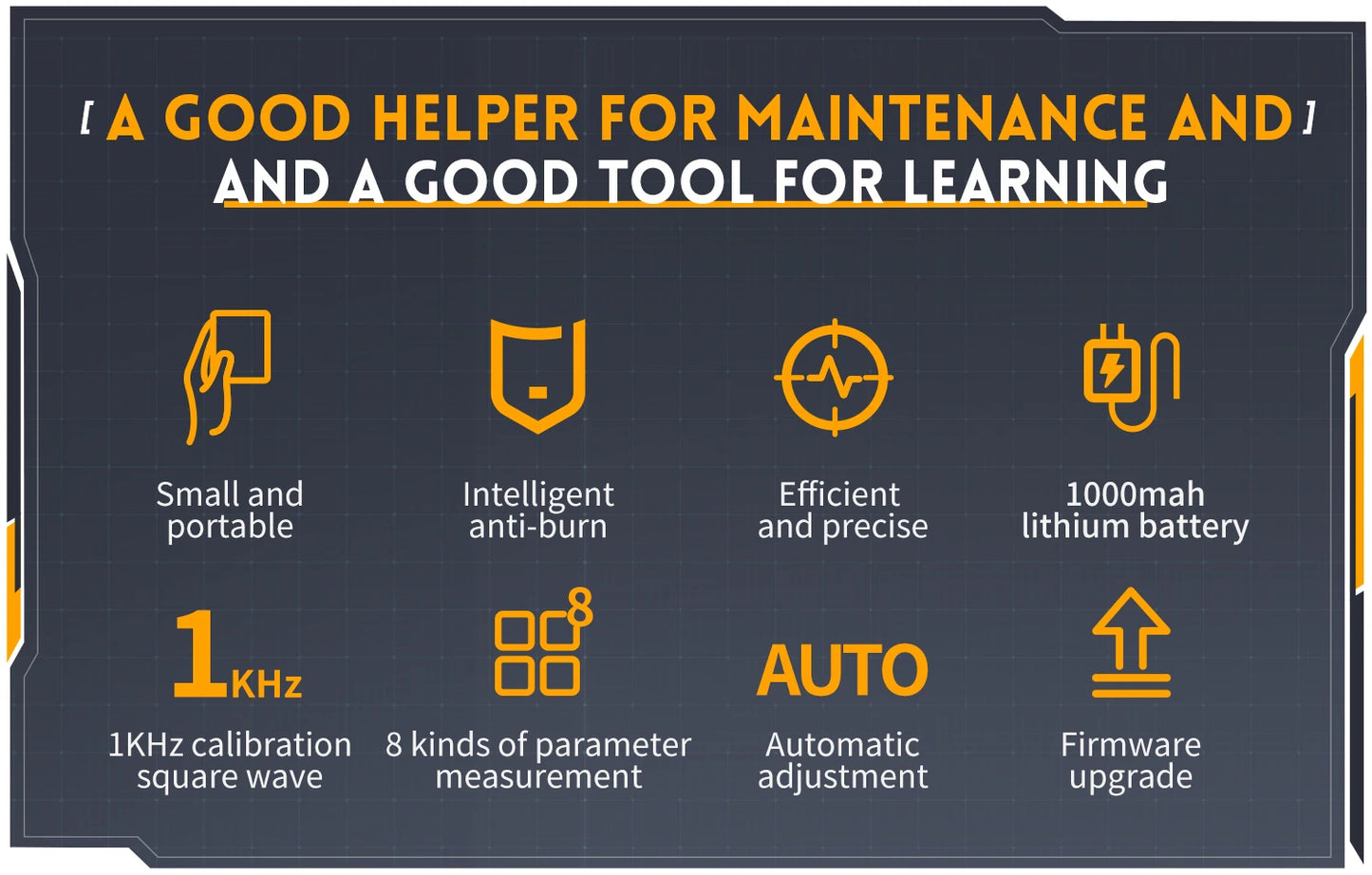 FNIRSI DSO152 Portable Mini Handled Digital Oscilloscope Auto 200KHz Bandwidth 2.5MSa/s Sampling Rate Electronics Repair Tools