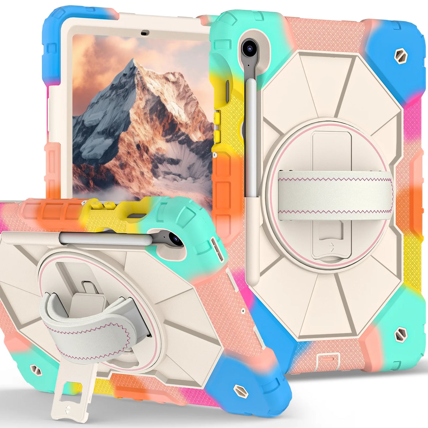 Tablet Protective Case C2 Model Suitable for Samsung Galaxy Tab S9 11Inch/Tab S9Fe 10.9Inch/Tab S10Fe 10.9Inch with Stand 10 Colors Available