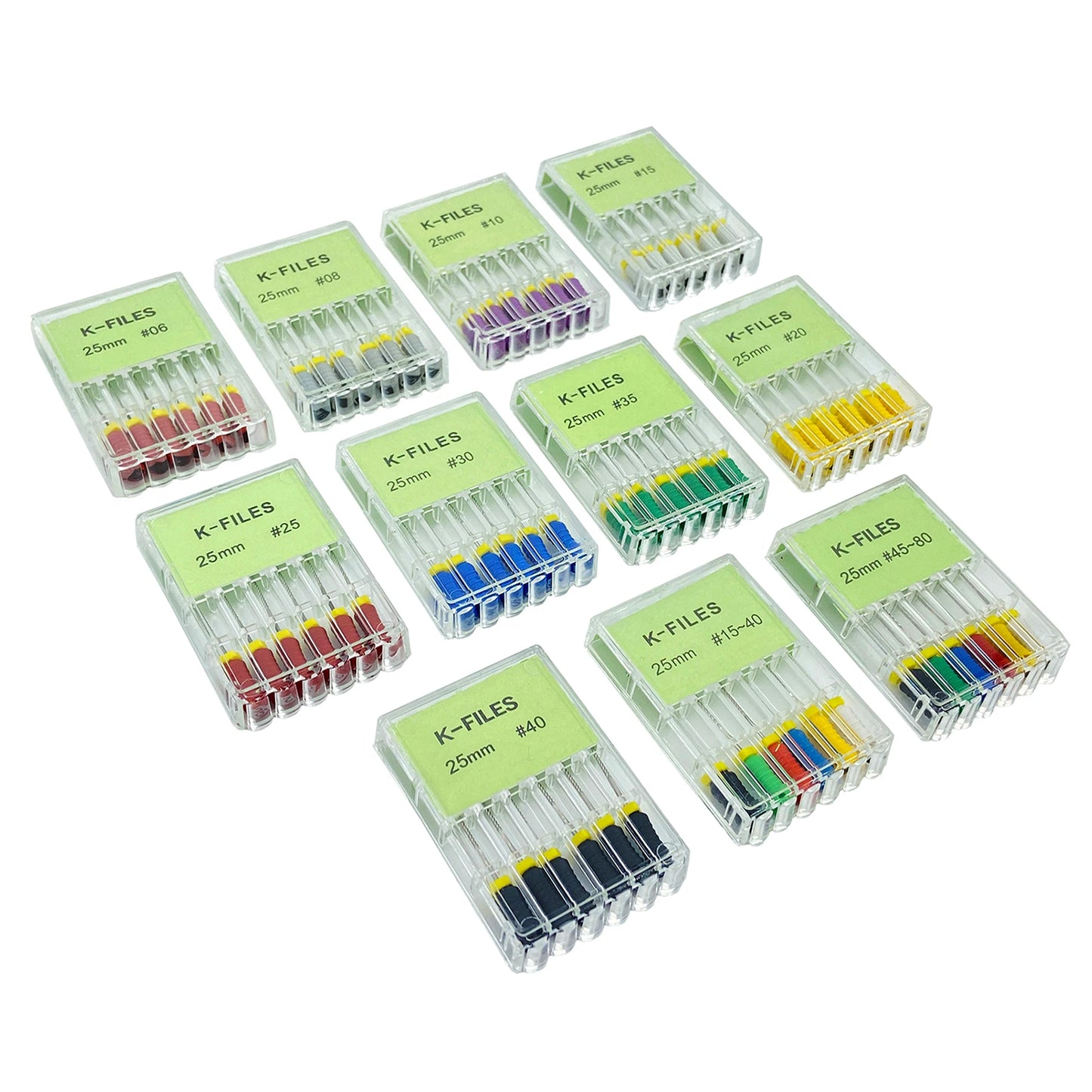 Dental Root Cannal Endo K File 21mm 25mm 31mm Stainless Steel Endodontic Instruments Dentist Dentistry Odontologia Tools