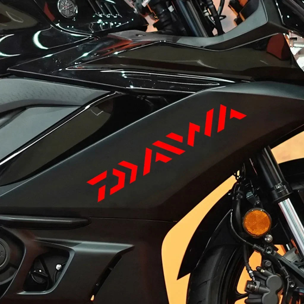 Fishing Stickers Motorcycle Stickers Waterproof DIY Motorbike Fuel Tank Car Bumper Window Sunscreen Vinyl Decals Decor for Daiwa
