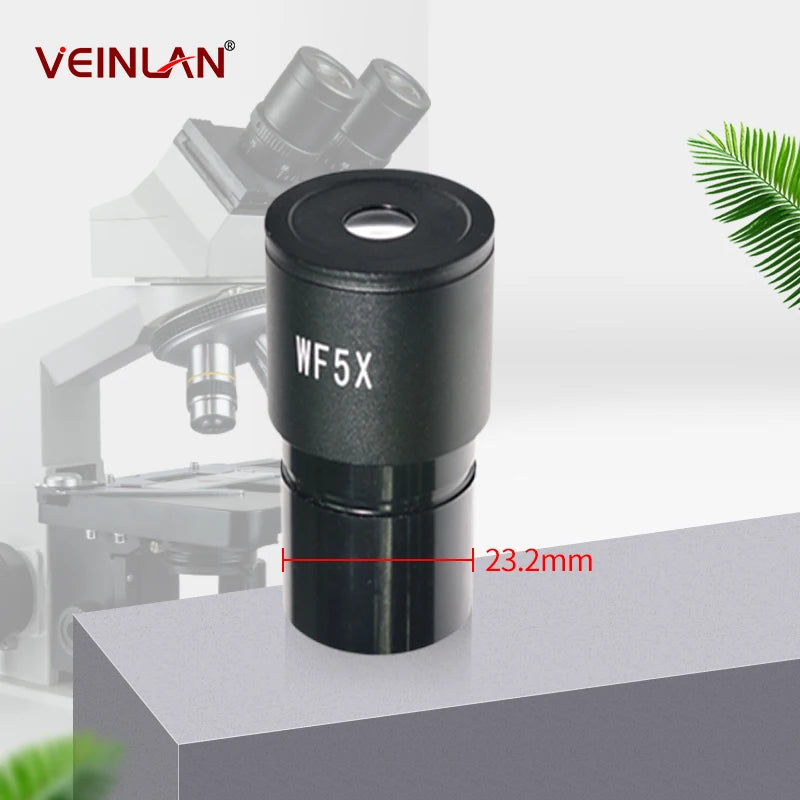 Bioscopic microscope eyepiece, Wf5X, Wf10X, Wf15X, Wf16X, Wf20X, Wf25, installation size 23.2 millimeters.