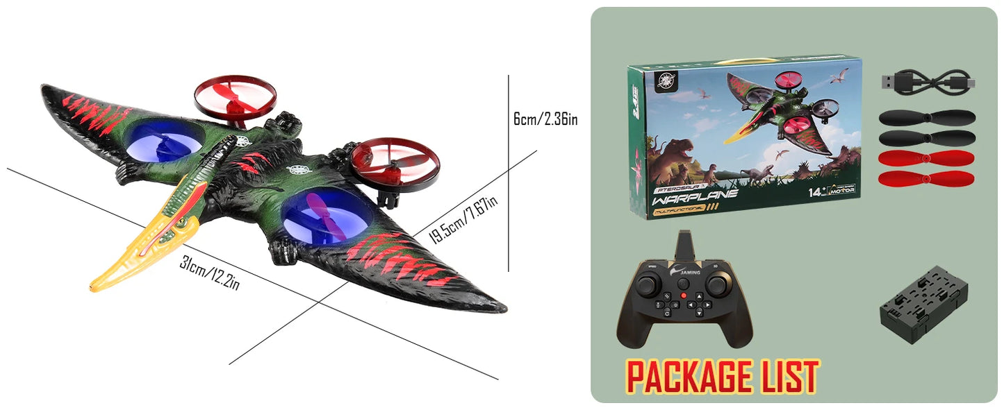 L0712 RC Plane 2.4G Remote Control Aircraft Gravity Sensing Helicopter Glider with Light EPP Foam Fighters for Boys Children