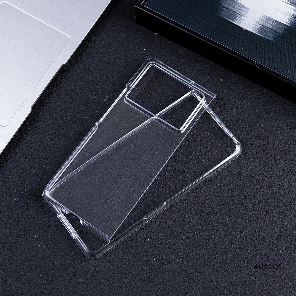 HD Transparent Funda for Tecno Phantom V Fold 2 Case Ultra Thin Clear Shockproof Phone Cover for Tecno Phantom V Fold2 Capa