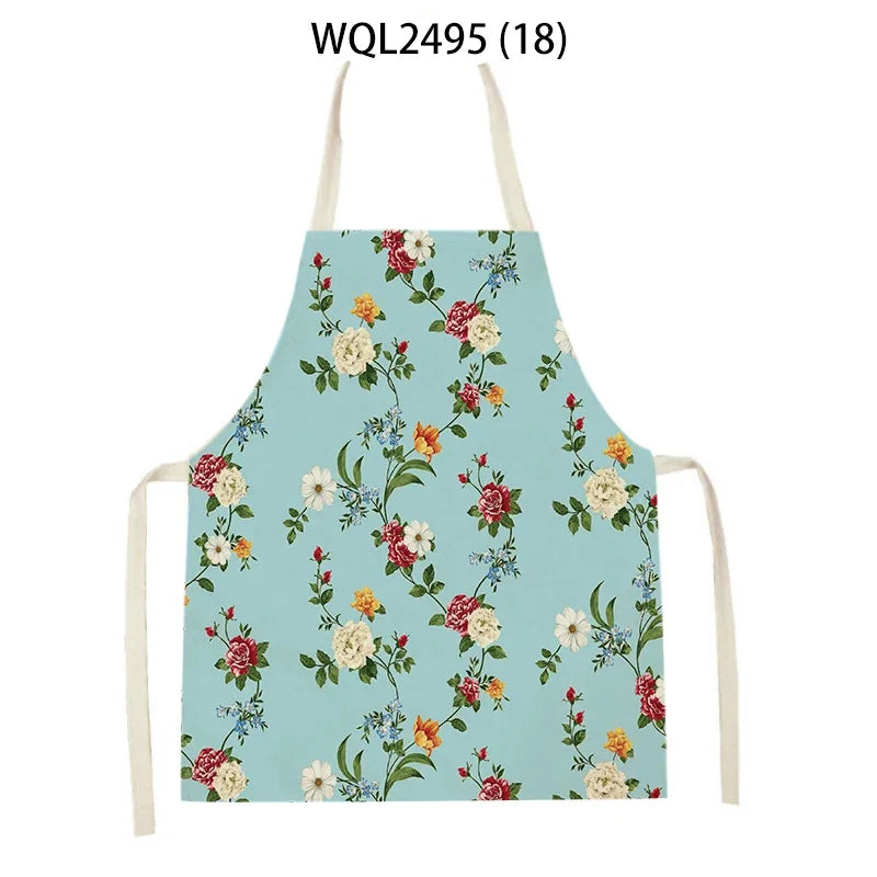 Plant Apron Kids Apron Kitchen Household Item Aprons Adult Hair Pinafore Custom Logo Kitchen Supplie Tablier Aprons 55-68cm